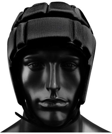 EliteTek Soft Padded Headgear - 7v7 Soft Shell - Rugby - Flag Football Helmet - Soccer Goalie - Youth & Adult Sizing Black Medium - Buy Online on GoSupps.com