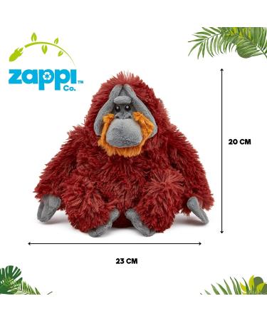 Zappi Co Ultra Soft Orangutan Plush Toy - 23cm Width | Eco-Friendly Newborn Gift - Buy Online on GoSupps.com