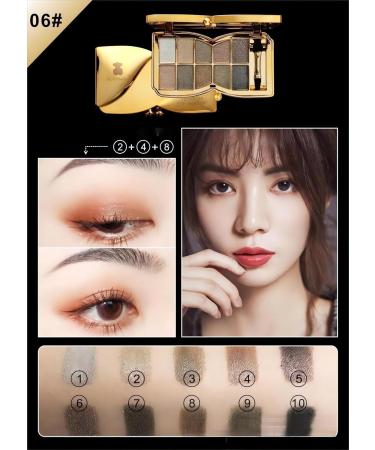 10-Color Glitter Eyeshadow Palette - Shimmer Makeup Set for Women | Diamond Bright Eye Shadow Powder - Buy Online on GoSupps.com