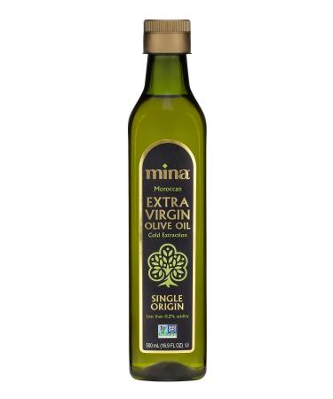 Mina Extra Virgin Olive Oil, New Harvest, Polyphenol Rich Moroccan Olive Oil, Cold Extraction, Single Origin Olive Oil, Less Than 0.2% Acidity,, 16.9 Fl Oz (500 ml)