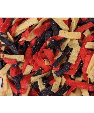 Habanerofire Gourmet Tri Color Tortilla Strips. Crispy Toppings for Southwest Salad and Snacking. Two 16 Ounce Stay Fresh Bag Packs - Buy Online on GoSupps.com