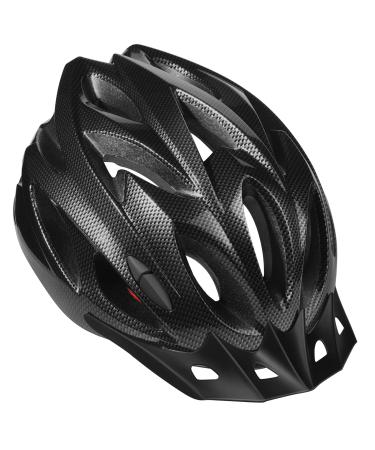 Zacro Adult Bike Helmet Lightweight - Bike Helmet for Men Women Comfort with Pads&Visor, Certified Bicycle Helmet for Adults Youth Mountain Road Biker Black Plus Gray Universal Adult(54-62 cm)