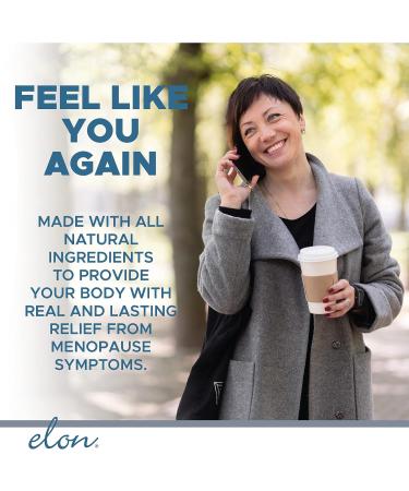 Elon Menopause Supplement for Women - Relief for Hot Flashes, Mood Swings, and Sleep Problems - Non-GMO Estrogen Support - With Black Cohosh & Dong Quai - 60 Capsules - Buy Online on GoSupps.com