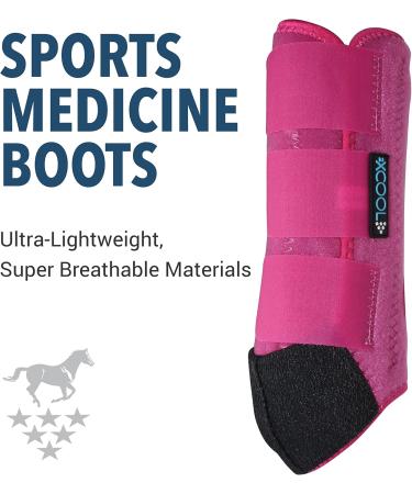 Buy Professional's Choice 2XCOOL Sport Medical Boots - 4-Pack Small Raspberry | International Shipping Available - Buy Online on GoSupps.com