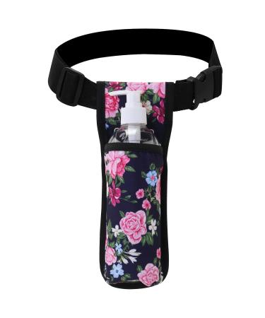 Massage Bottle Bag Massage Oil Bag Massage Therapist Holster Massage Lotion Holster Massage Oil Holster (YR-1KD-MuDan 1 bottle MuDan