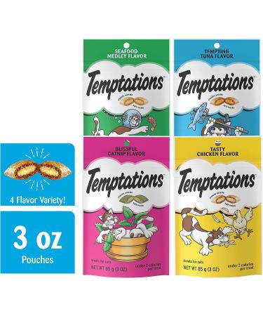 TEMPTATIONS MixUps and Classics Variety Packs - 6 Pack of 3 oz. Feline Favorites with Multiple Flavors - Buy Online on GoSupps.com