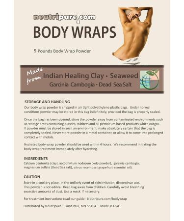 Neutripure SPA Formula Body Wrap 5 lbs - Seaweed, Healing Clay, Garcinia Cambogia & Dead Sea Salt - Buy Online on GoSupps.com