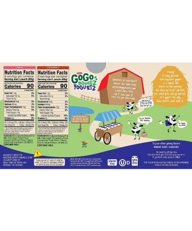 GoGo SqueeZ Yogurt Variety Pouch 48 Oz - Pack of 16/03 Oz - Healthy and Convenient Snack - Buy Online on GoSupps.com