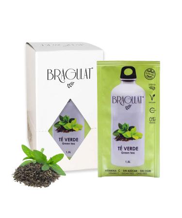BRAGULAT BRAGULAT | Green Tea | Instant Powdered Drinks and Refreshments | Sugar-Free and with Vitamin C | Flavored Water | 15 Sachets