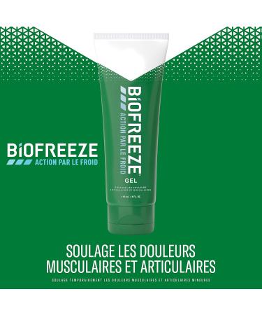 Biofreeze - Pack of 3 Cold Action Gel Tubes - Relieves muscle and joint pain - 3 x 118ml - Buy Online on GoSupps.com