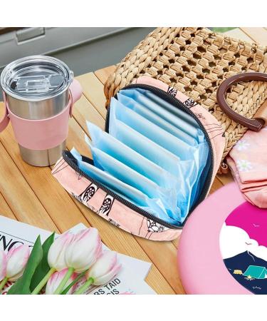 Eiffel Tower Ladies Napkin Storage Bag | Portable Zip Case for Teen Girls & Women - Stylish & Functional - Buy Online on GoSupps.com