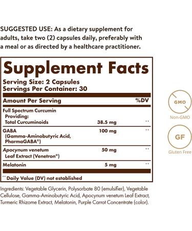 Buy Solgar Full Spectrum Curcumin Sleep Ease 60 Licaps - Enhance Sleep & Wellness - Buy Online on GoSupps.com