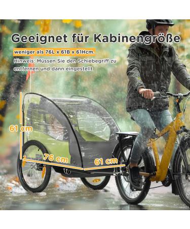 HOMCOM Rain Cover for Child Trailers | Durable Waterproof Protection for Kids | International Shipping Available - Buy Online on GoSupps.com