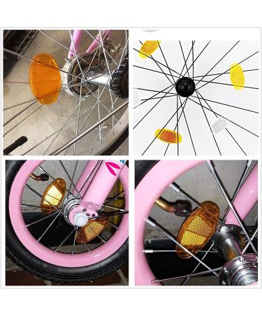 XHBTS 8 Pcs Reflective Bicycle Wheel Rim Lights - White | Bike Warning Reflector MTB Road Spoke Accessories - Buy Online on GoSupps.com