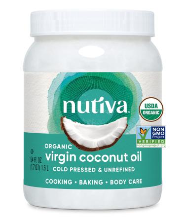 Nutiva Organic Coconut Oil Virgin 54 fl oz (1.6 L)