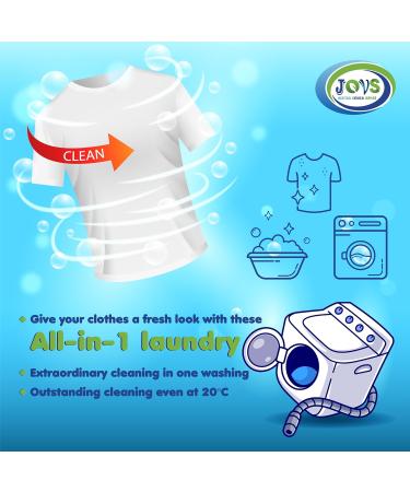 Jovs Non-Bio Washing Powder 10kg - Professional Laundry Powder for Over 500 Washes - Buy Online on GoSupps.com