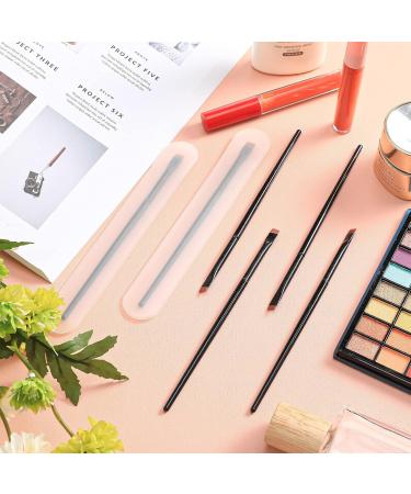 Premium Casted Eyeliner Brush - Finer Angled Gel Brush for Eyebrows & Lace Art - Black Fiber Bristle Makeup Tool - Buy Online on GoSupps.com