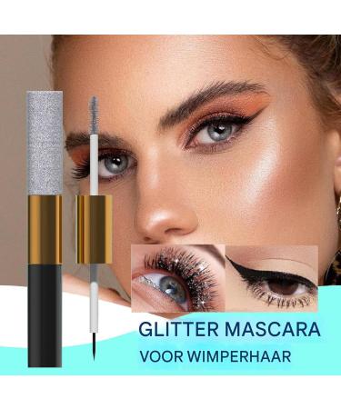 Sparkly Mascara for eyelashes Glitter Lash Mascara Glitter eye makeup for eyelashes and eyebrows Smudgeproof eyelashes makeup mascara eyeliner for home dorm travel school - Buy Online on GoSupps.com