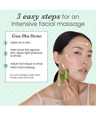 Sdara Jade Roller Gua Sha Set for Slimming & Sculpting - Reduces Wrinkles & Eye Puffiness - Facial Roller and Massager for Essential Skin Care - Buy Online on GoSupps.com