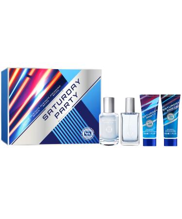 Hybrid & Company Saturday Party 4Pcs Gift Set For Men 20ml-Perfume&50ml-Perfume&50ml-After Shave Balm &50ml-Shower Gel