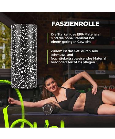 Fitcarrots Fascia Set for Effective Massage | 6-Piece Roller & Ball Set for Fascia & Trigger Point Relief | International Shipping Available - Buy Online on GoSupps.com