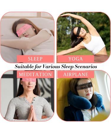 Thinp 2 Pcs Lace Eye Mask - Adjustable See-Through Blindfold for Women | Soft Sleep Mask for Masquerade & Valentine's Day - Buy Online on GoSupps.com