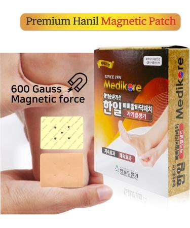 Buy Hanil ACU-Magnetic Feet Patches - 600 Gauss Acupuncture Magnets for Heel & Foot Health (10 Sheets) - International Shipping Available - Buy Online on GoSupps.com
