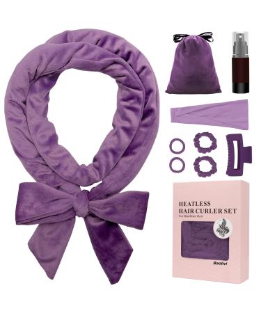 Locken wraper overnight long hair hair curls without heat Heatless hair curler band 180 cm soft together with a non -slip sleep tie with headband curling band to sleep (violet) purple - Buy Online on GoSupps.com