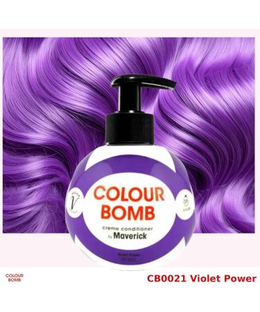 Colour Bomb Violet Power 250 ml Colour Depositing and Cream Conditioning Hair GlazeConditioner Tijdelijk Colour Refresh Treatment No Mix Vegan Friendly No AmmoniaPeroxide - Buy Online on GoSupps.com
