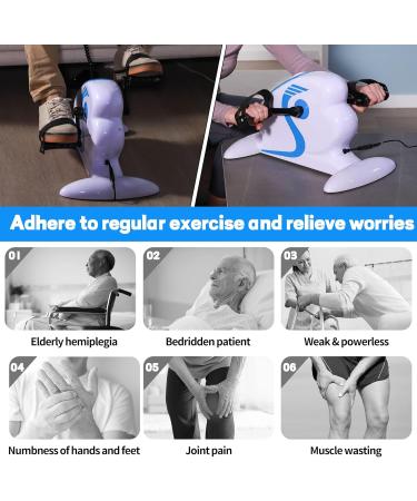 Motorized Pedal Bike Pedal Exercise Bikes Physical Therapy Workouts Peddler Exerciser Assisted Recovery Equipment for Legs Knees Feet - Buy Online on GoSupps.com