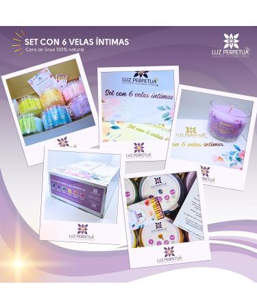 Set of 6 Natural Soy Wax Gift Candles for Women | Long Burning Scented Aromatherapy Candles | Perfect Gift for Family Friends & Coworkers - Buy Online on GoSupps.com