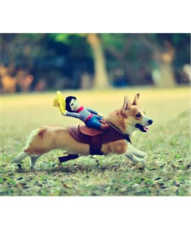 DELIFUR Dog Costumes | Pet Halloween Cowboy Rider Style Outfits for Small Dogs - Buy Online on GoSupps.com