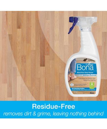 Bona OxyPower Wood Floor Deep Cleaner 1L Spray Bottle - Effective Wood Floor Cleaning - Buy Online on GoSupps.com