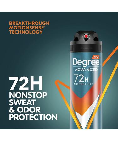 Degree Men Advanced Antiperspirant Deodorant Dry Spray 3.8 oz Pack of 3 - Sweat and Odor Protection with MotionSense Technology for Men - Buy Online on GoSupps.com
