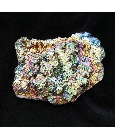 Natural Rock Crystal Cluster Quartz Geode Stone Bismuth ore Rainbow Stone Colorful Specimen for ReikiHome Decor 300g Crystal Cluster (Size : 200g) - Buy Online on GoSupps.com