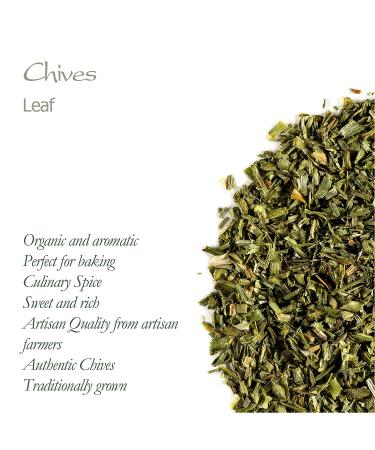 Organic Freeze Dried Chives 100g - Gourmet Quality Culinary Spice and Seasoning - Buy Online on GoSupps.com