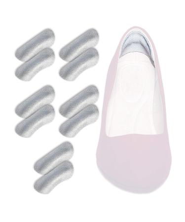 pedag  Stop German Made Soft Suede Leather Heel Grip Unisex One Size Fits All  Gray  Pair  5 Count 5 Pair (Pack of 1) 5 Pairs