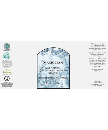 MaxiMist MaxiClean 64 oz (2x32oz) Organic and Natural Airbrush Spray Gun Cleaner - Buy Online on GoSupps.com