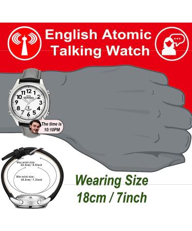 Atomic English Talking Watch for Seniors | Louder Alarm Clock | Visually Impaired | Five Senses 1099 - Buy Online on GoSupps.com
