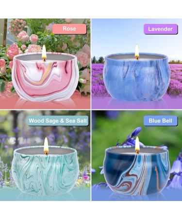 Trulloyoo Fragrance Candles Set - 4 PCs Soy Wax Aromatherapy Candles for Stress Relief | Perfect Gifts for Christmas Birthdays Mother's Day & Valentine's Day - Buy Online on GoSupps.com