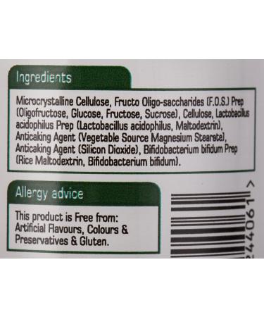 Natures Aid Microbiotic Complex | L.Acidophilus, Bifidus, FOS | Vegan | 60 Capsules - Buy Online on GoSupps.com