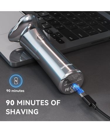 Electric Razor for Men - KENSEN Electric Shavers for Men Electric Razor Men's Rotary Electric Shavers Waterproof Wet and Dry Magnetic Floating Head Razor 3D Rechargeable Shavers for Men Shaving - Buy Online on GoSupps.com