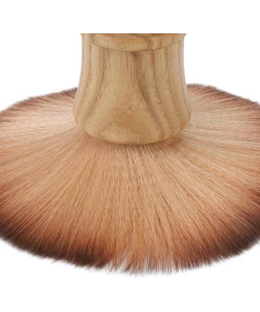 Hair Cutting Neck Dust Brush Home Salon Barber Nylon Hair Wooden Handle Face Neck Hair Dust Cleaning Brush - Buy Online on GoSupps.com