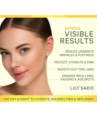 LILY SADO Turmeric Banana Mango Face Moisturizer - Vegan Anti-Aging Cream with Chamomile & Rosemary for Wrinkles - Nutritious Daily Facial Lotion - Buy Online on GoSupps.com