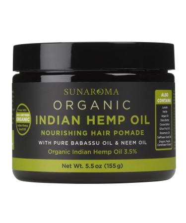 SUNAROMA Organic Hair Pomades (Indian Hemp Oil)