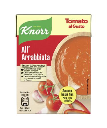 Knorr Tomato al Gusto All' Arrabbiata Sauce 370 g - Buy Online on GoSupps.com