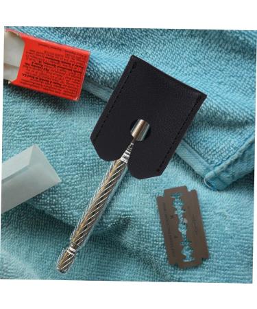 Frcolor Travel Bag for Razor - Leather Shaving Case Scratch-Resistant Travel Storage for Hand Razor - 2-Pack - Buy Online on GoSupps.com