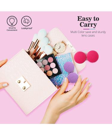 12-Pack Compact Colored Contact Lens Case - Multi-Color & Leak-Proof - Travel & Home Storage - Buy Online on GoSupps.com
