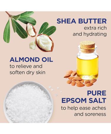 Dr Teal's Foaming Bath with Pure Epsom Salt Shea Butter & Almond 34 fl oz - Pack of 4 - Buy Online on GoSupps.com