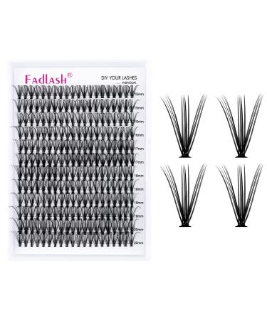 Eyelashes Individual cluster for eyelash extensions 20D 0.07 D CURL MIX 15-20mm Individual clusters Artificial eyelashes eyelashes for beginners 15-20 mm DH-20D-07-D